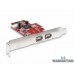 Tarjeta PCI Express con puertos FireWire 400, 2 puertos, una vía